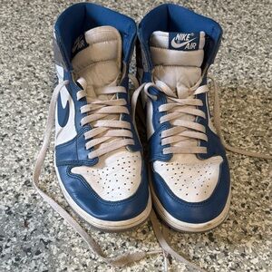 Nike Air High-Top Sneakers Blue White